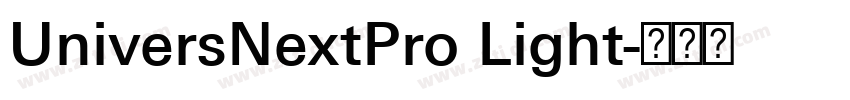 UniversNextPro Light字体转换